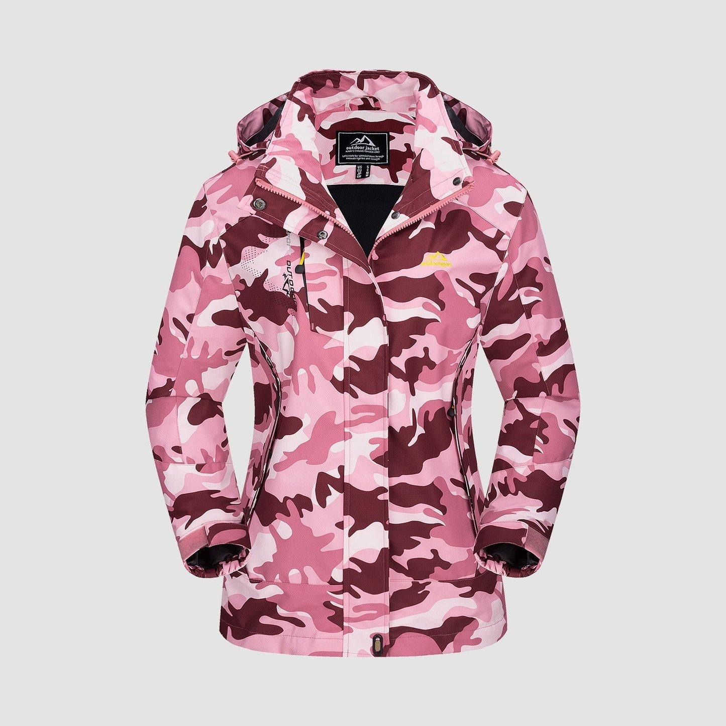 Women 3-in-1 Waterproof Winter Coat, Fleece Lined,Two-Piece Suit, Hooded Ski & Hiking Jacket