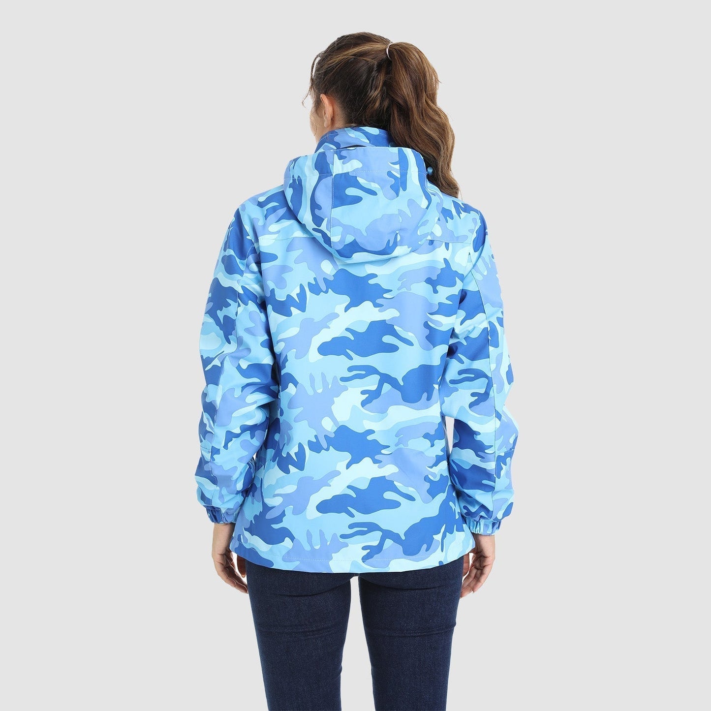 Women 3-in-1 Waterproof Winter Coat, Fleece Lined,Two-Piece Suit, Hooded Ski & Hiking Jacket