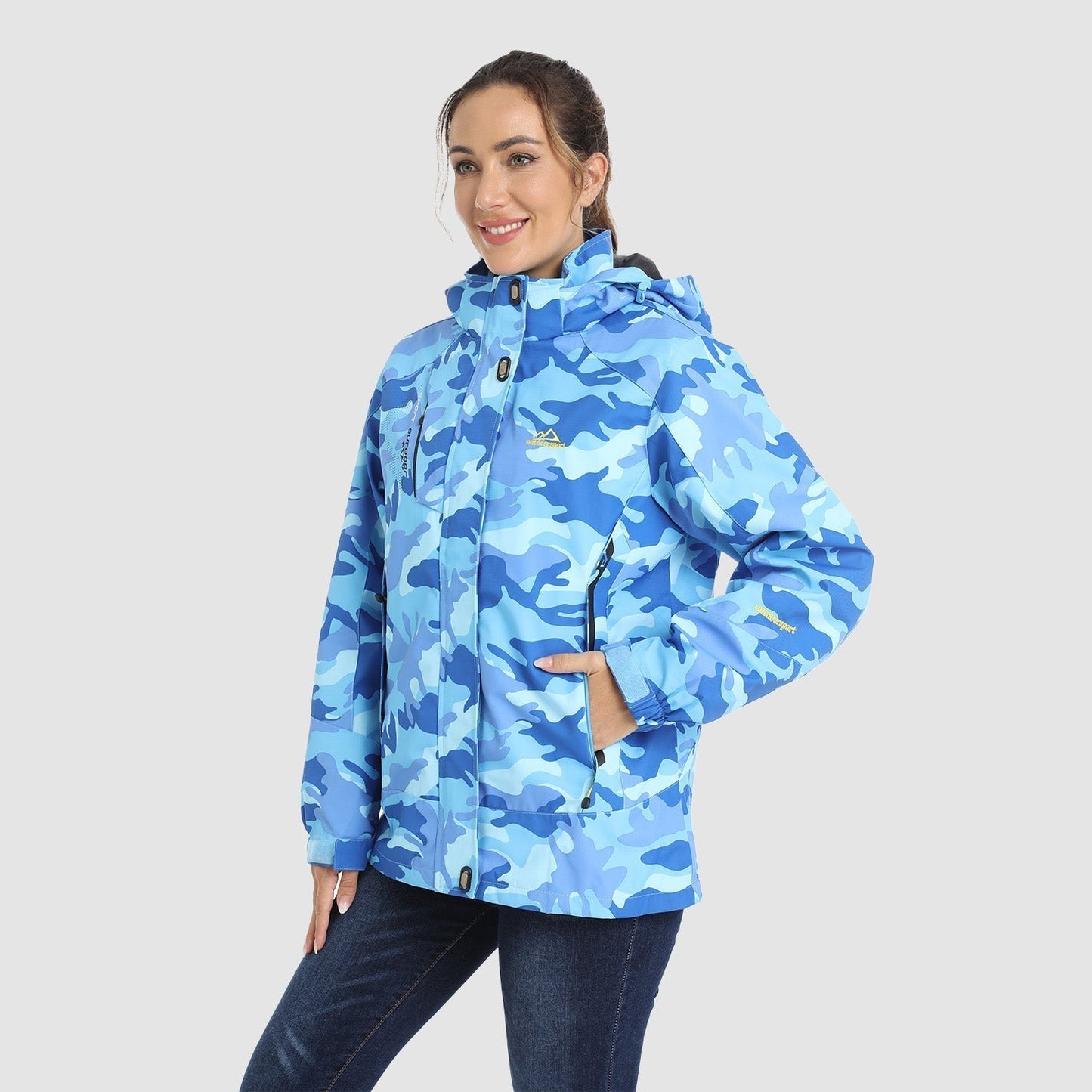 Women 3-in-1 Waterproof Winter Coat, Fleece Lined,Two-Piece Suit, Hooded Ski & Hiking Jacket